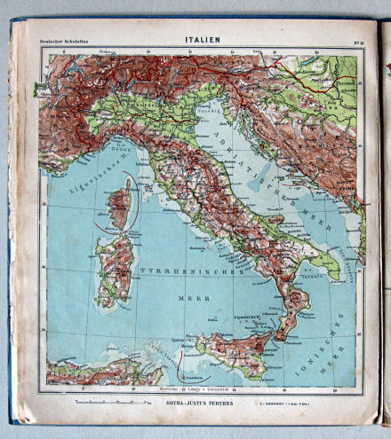 Lüddecke-Haack, Deutscher Schulatlas, 1923
16. Italien