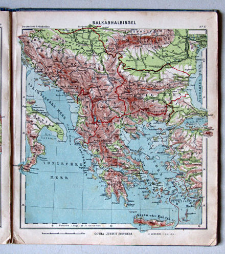Lüddecke-Haack, Deutscher Schulatlas, 1923
17. Balkanhalbinsel