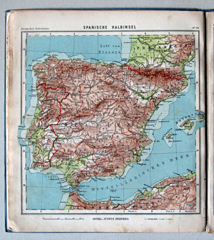 Lüddecke-Haack, Deutscher Schulatlas, 1923
20. Spanische Halbinsel