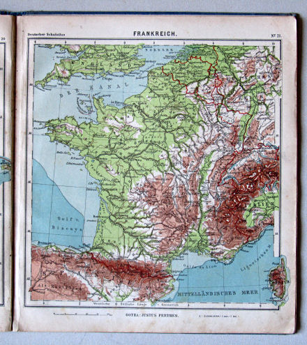 Lüddecke-Haack, Deutscher Schulatlas, 1923
21. Frankreich