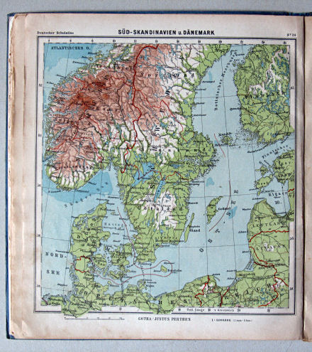 Lüddecke-Haack, Deutscher Schulatlas, 1923
24. Süd-Skandinavien u. Dänemark