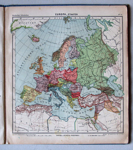 Lüddecke-Haack, Deutscher Schulatlas, 1923
27. Europa, Staaten