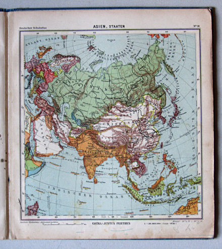 Lüddecke-Haack, Deutscher Schulatlas, 1923
31. Asien, Staaten