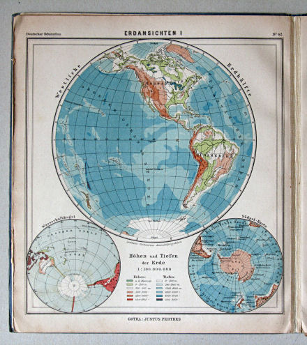 Lüddecke-Haack, Deutscher Schulatlas, 1923
42. Erdansichten I