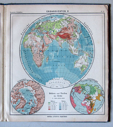 Lüddecke-Haack, Deutscher Schulatlas, 1923
43. Erdansichten II