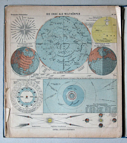 Lüddecke-Haack, Deutscher Schulatlas, 1923
48. Die Erde als Weltkörper