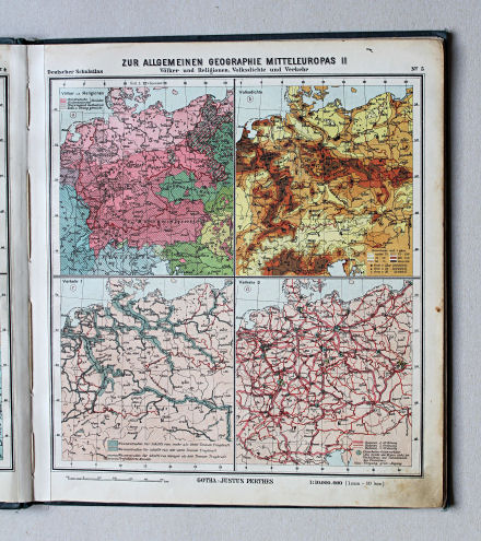 Lüddecke-Haack, Deutscher Schulatlas, 1926
5. Zur allgemeinen Geographie Mitteleuropas II