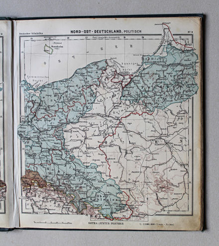 Lüddecke-Haack, Deutscher Schulatlas, 1926
9. Nord-Ost-Deutschland, politisch