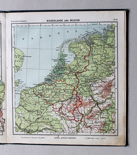 Lüddecke-Haack, Deutscher Schulatlas, 1926
23. Niederlande und Belgien