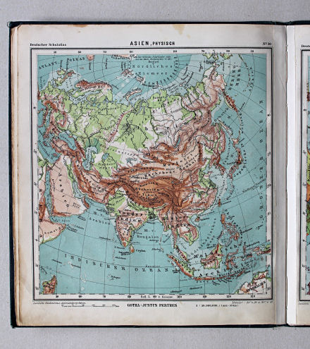 Lüddecke-Haack, Deutscher Schulatlas, 1926
30. Asien, physisch