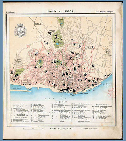 Lüddecke, Atlas Escolar Portuguez, 1897
1. Planta de Lisboa