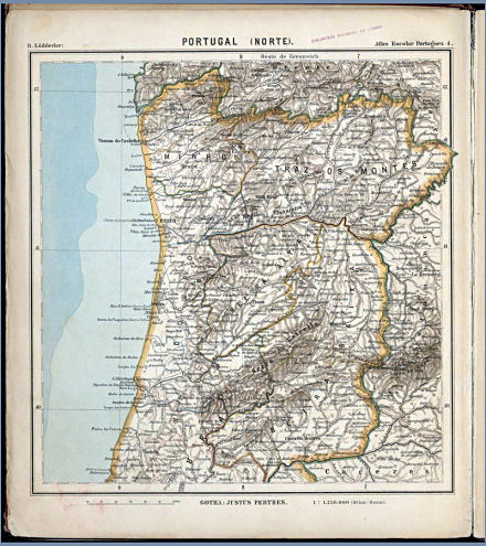 Lüddecke, Atlas Escolar Portuguez, 1897
4. Portugal (Norte)