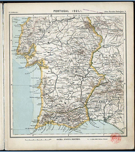 Lüddecke, Atlas Escolar Portuguez, 1897
5. Portugal (Sul)