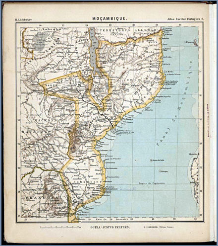 Lüddecke, Atlas Escolar Portuguez, 1897
8. Moçambique