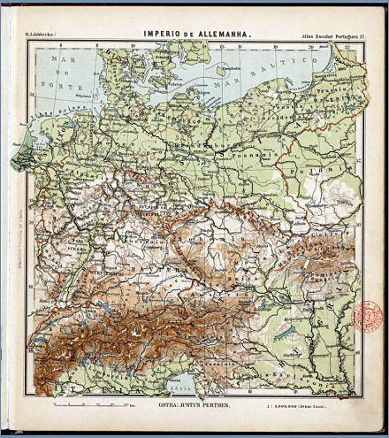 Lüddecke, Atlas Escolar Portuguez, 1897
17. Imperio de Allemanha