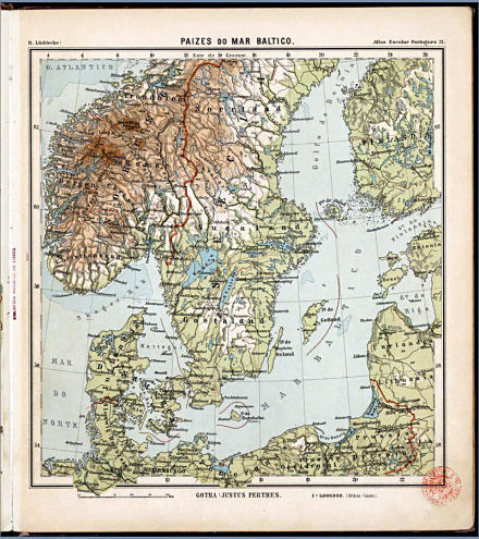 Lüddecke, Atlas Escolar Portuguez, 1897
21. Paizes do Mar Baltico