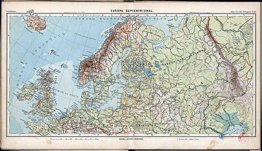 Lüddecke, Atlas Escolar Portuguez, 1897
22/23. Europa Septentrional
