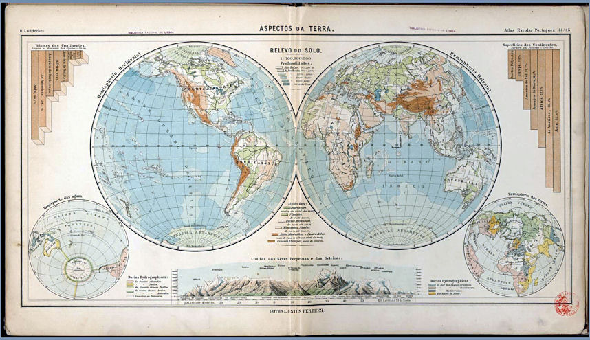 Lüddecke, Atlas Escolar Portuguez, 1897
44/45. Aspectos da Terra