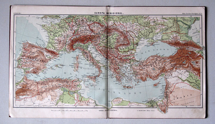 Lüddecke, Atlas Escolar Portuguez, 1902
14/15. Europa Meridional