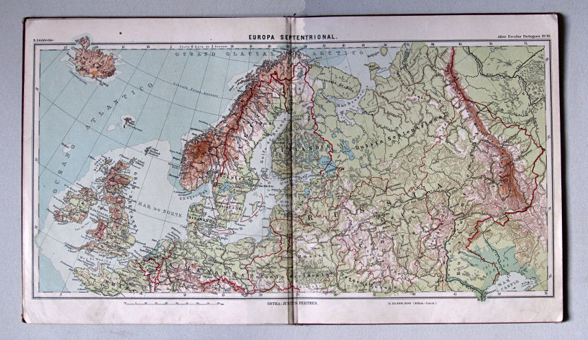 Lüddecke, Atlas Escolar Portuguez, 1902
22/23. Europa Septentrional