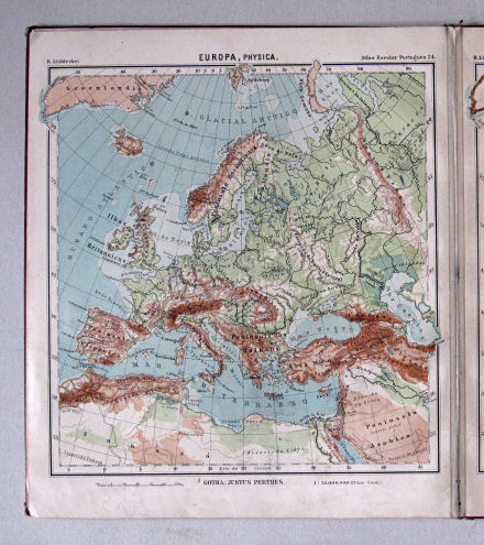 Lüddecke, Atlas Escolar Portuguez, 1902
24. Europa, physica