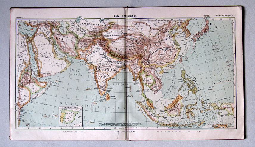 Lüddecke, Atlas Escolar Portuguez, 1902
30/31. Asia Meridional