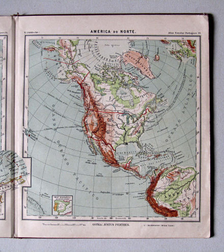 Lüddecke, Atlas Escolar Portuguez, 1902
34. America do Norte