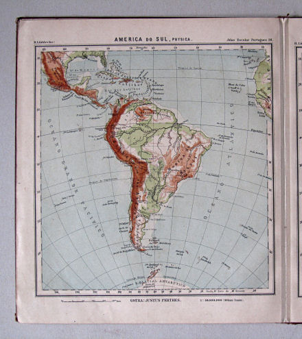 Lüddecke, Atlas Escolar Portuguez, 1902
36. America do Sul, physica