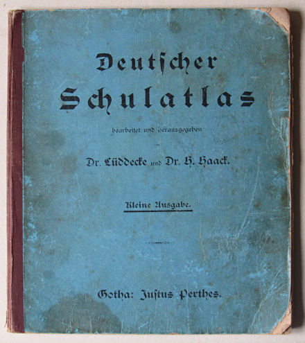 Lüddecke-Haack, Deutscher Schulatlas, Kleine Ausgabe, ca. 1903
Voorkant band