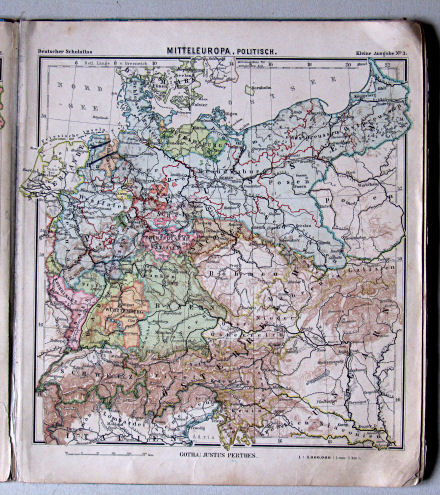 Lüddecke-Haack, Deutscher Schulatlas, Kleine Ausgabe, ca. 1903
3. Mitteleuropa, politisch