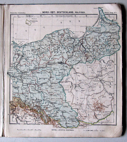 Lüddecke-Haack, Deutscher Schulatlas, Kleine Ausgabe, ca. 1903
7. Nord-Ost-Deutschland, politisch