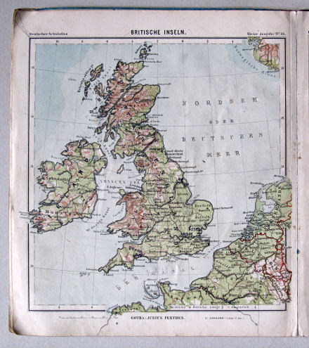 Lüddecke-Haack, Deutscher Schulatlas, Kleine Ausgabe, ca. 1903
16. Britische Inseln