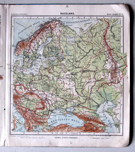 Lüddecke-Haack, Deutscher Schulatlas, Kleine Ausgabe, ca. 1903
19. Russland
