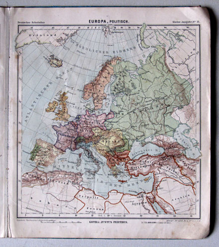 Lüddecke-Haack, Deutscher Schulatlas, Kleine Ausgabe, ca. 1903
21. Europa, politisch