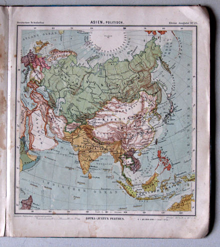 Lüddecke-Haack, Deutscher Schulatlas, Kleine Ausgabe, ca. 1903
23. Asien, politisch