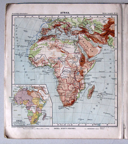 Lüddecke-Haack, Deutscher Schulatlas, Kleine Ausgabe, ca. 1903
24. Afrika