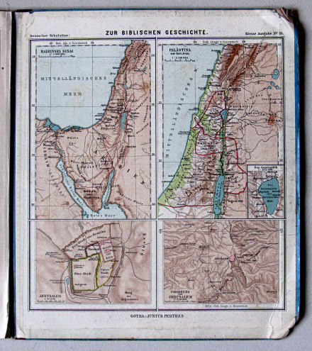 Lüddecke-Haack, Deutscher Schulatlas, Kleine Ausgabe, ca. 1903
Schutblad achterin met kaart / Back endpaper with map
