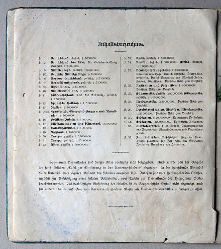 Lüddecke-Haack, Deutscher Schulatlas, Kleine Ausgabe, 1910
Inhoudsopgave / Table of contents