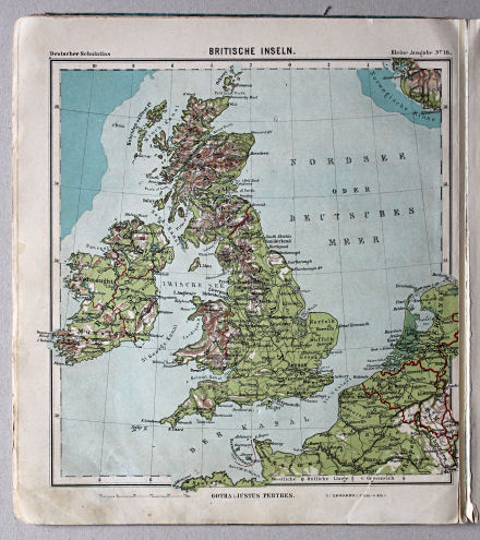 Lüddecke-Haack, Deutscher Schulatlas, Kleine Ausgabe, 1910
16. Britische Inseln