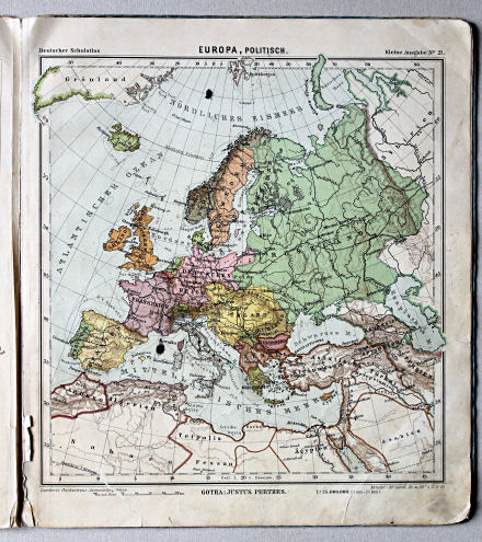 Lüddecke-Haack, Deutscher Schulatlas, Kleine Ausgabe, 1910
21. Europa, politisch