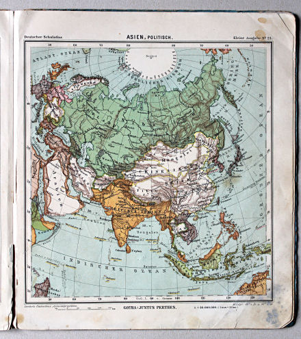 Lüddecke-Haack, Deutscher Schulatlas, Kleine Ausgabe, 1910
23. Asien, politisch