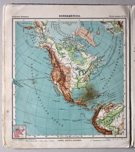Lüddecke-Haack, Deutscher Schulatlas, Kleine Ausgabe, 1910
28. Nordamerika
