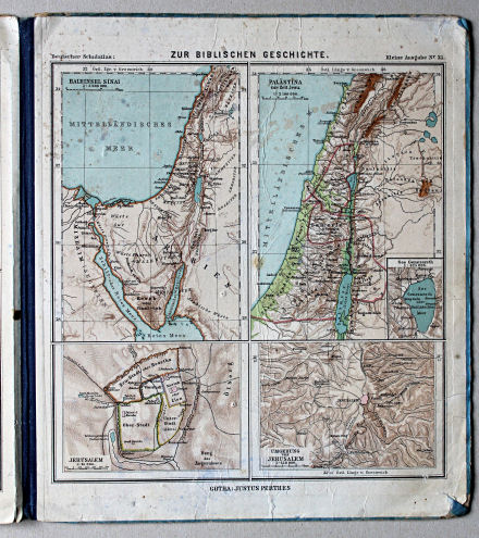 Lüddecke-Haack, Deutscher Schulatlas, Kleine Ausgabe, 1910
Schutblad achterin met kaart / Rear endpaper with map   