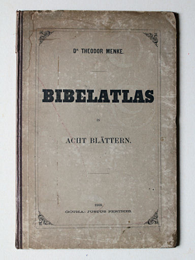 Menkes Bibelatlas, 1868
Voorkant band