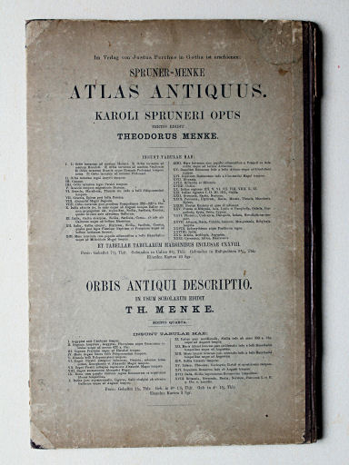 Menkes Bibelatlas, 1868
Achterkant band / Back cover