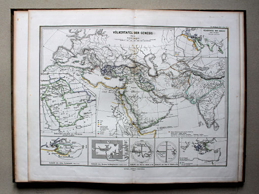 Menkes Bibelatlas, 1868
1. Völkertafel der Genesis