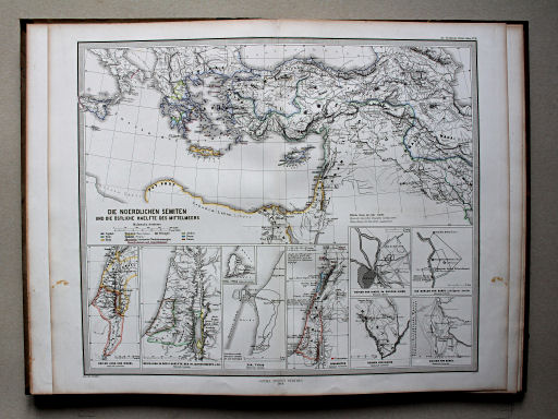 Menkes Bibelatlas, 1868
2. Die noerdlichen Semiten und die östliche Haelfte des Mittelmeers