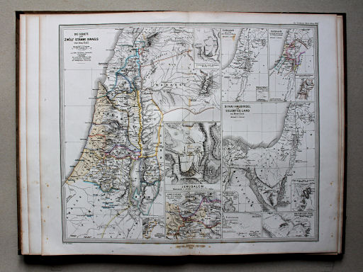 Menkes Bibelatlas, 1868
3. Die Gebiete der zwölf Stämme Israels vor dem Exil