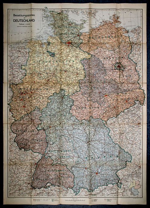Ubique terrarum, Perthes-Karten
[41] Besatzungszonen in Deutschland