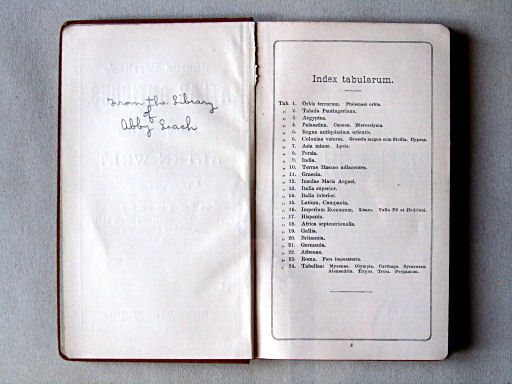 Perthes' Atlas antiquus (ca. 1908)
Inhoudsopgave / Table of contents